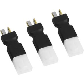 3Pack ShareGoo RC Plug Adapter Compatible with Big Tamiya Style Female Plug to Deans T Style Male Plug Adapter Connector for RC FPV Drone Car Truck Lipo NiMH Battery Charger ESC