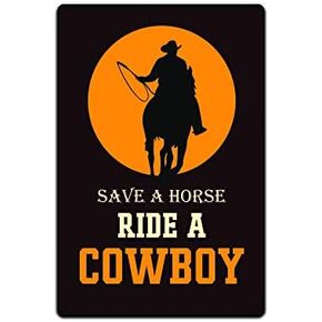 Pzecaru Vintage Metal Sign The Code Of The West Cowboy With Black Hat Tin Sign Vintage Wall Decor For Home Garage Bar Coffee Shop 12x16 Inch