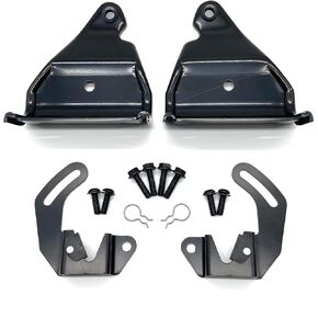 Region Offroad Rear Seat Mounting Brackets and Bolts Compatible with Jeep Wrangler TJ 1997-2002, Black