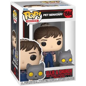 Funko POP! & Buddy: Pet Sematary - Ellie Creed & Church - Pet Sematary 1986 - Collectable Vinyl Figure - Gift Idea - Official Merchandise - for Kids & Adults - Horror Fans