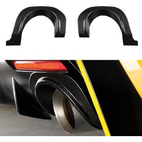 JSWAN Real Carbon Fiber Tail Throat Upper Trim Cover Fit For Toyota Supra GR A90 A91 MK5 2019-2024 Exhaust Muffler Tail Pipe Upper Trim Cover Accessories