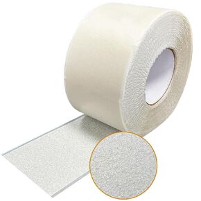 BXI HDPE Overlap Strip Seal Tape with Sand Cover for Bonding with Cement Paste, 4 inches X 65 Feet Waterproof Tape for Leaks Repair, Seam Sealant Adhesive Tapes for Roofs and Concrete Cracks