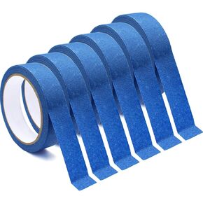 Blue Painters Tape 3 Pack, Multi-Surface Painter's Tape, Blue Masking Tape for Indoor and Outdoor Use, Medium Adhesive Paint Tape for DIY Crafts, Arts, Painting, Easy Removal, 0.94 Inches x 66 Feet