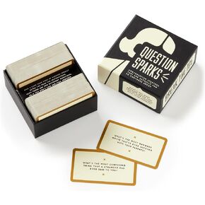 Brass Monkey - Question Sparks - Social Party Game with 200+ Unique and Entertaining Conversation Starter Cards