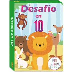 1step2dream Spanish Animal Guessing Card Games for Kids | Fun Educational Family Activities | Bilingual Stocking Stuffer, Travel Friendly Learning Board Games