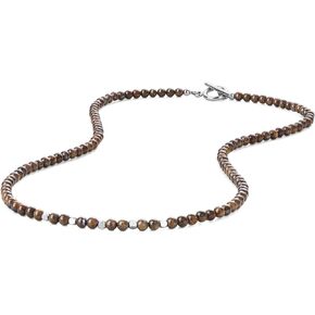 GAVU Women's Men's Crystal Stone Necklace, Crystal Beaded Necklace for Men Women