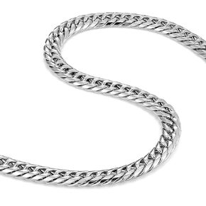 Urban Jewelry Men's Stainless Steel Chain Necklace Ultra Thick and Wide (Silver,13.5 mm width, 19,21,23 Inch)