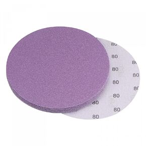 uxcell 10Pcs 6-Inch Purple Sanding Discs 5000 Grits Hook and Loop Professional Aluminum Oxide Sand Paper Wet Dry Polish for Wood Metal Paint Finishing