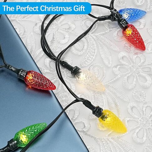 Christmas Light Phone Charger Cord USB and Charging Cable 4feet 10led Multicolor Lighting Connector Compatible with iPhone 14 13 12 11Pro Max & iPad etc in Saudi Arabia