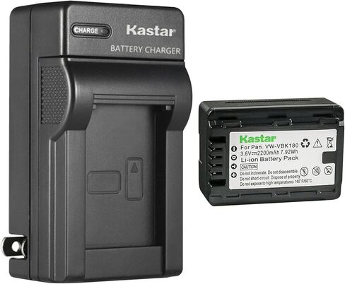 Kastar AC Wall Battery Charger Replacement for Panasonic HDC-HS80, HDC-HS80GK, HDC-HS80K, HDC-HS80P, HDC-HS80PC, HDC-SD40, HDC-SD40GK, HDC-SD40K, HDC-SD40P, HDC-SD40PC, HDC-SD60, HDC-SD60K in Saudi Arabia