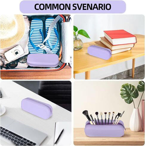 Silicone Zipper Pencil Bag, Waterproof Pencil Bag, Multifunctional Large-Capacity Storage Bag, Silicone Pencil Pouch Suitable for Pencil Case, Cosmetics in Saudi Arabia