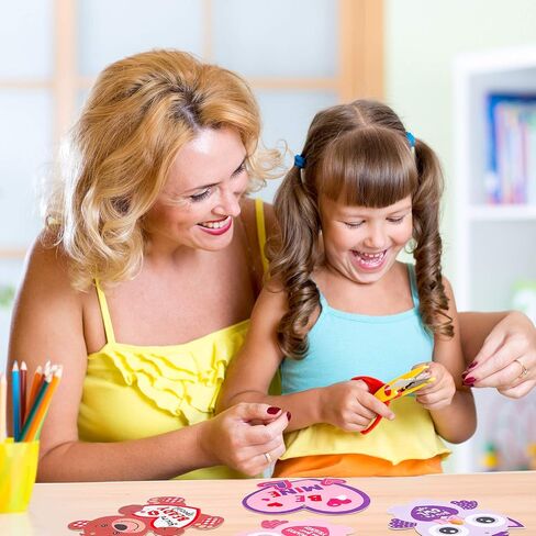 مجموعات الحرف اليدوية لعيد الحب DIY لتزيين عيد الحب والحلي المعلقة، حبال لأنشطة الترفيه العائلية للأطفال، 4 أنماط (24 مجموعة) in Saudi Arabia