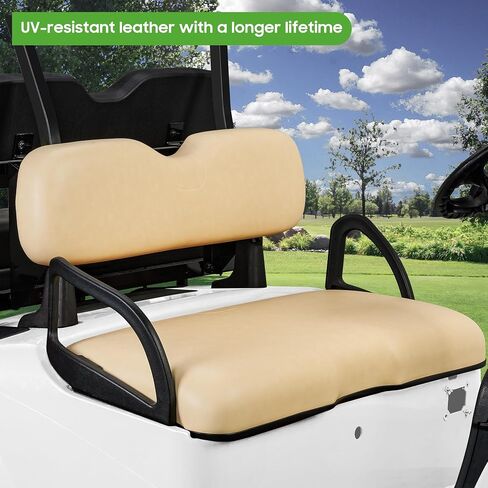 طقم تجميع المقعد الأمامي لعربة الجولف 10L0L لـ EZGO RXV 2008-up، وسائد سفلية للمقعد على طراز المصنع وظهر المقعد، أبيض محاري in Saudi Arabia