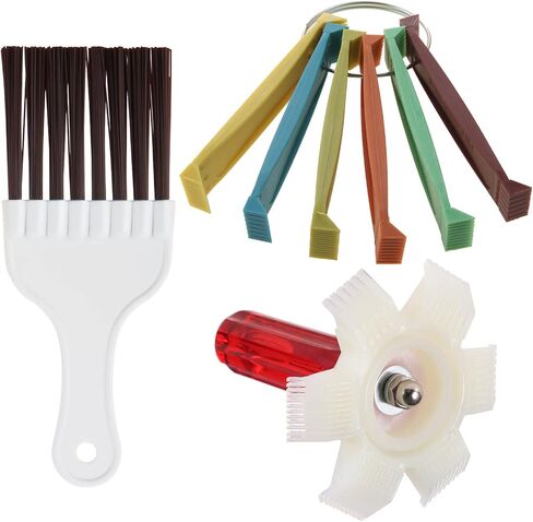 3PCS Air Conditioner Fin Comb,Radiator AC Fin Straightener,A/C Fin Cleaner Set,Refrigerator Coil Brush Accessory for Cleaning Car Automotive Home Refrigeration Radiator Evaporator in Saudi Arabia