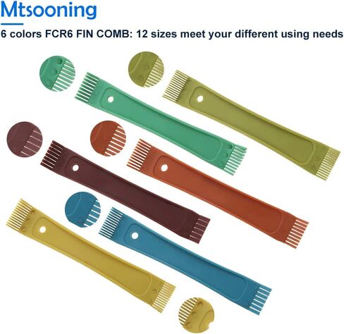 3PCS Air Conditioner Fin Comb,Radiator AC Fin Straightener,A/C Fin Cleaner Set,Refrigerator Coil Brush Accessory for Cleaning Car Automotive Home Refrigeration Radiator Evaporator in Saudi Arabia