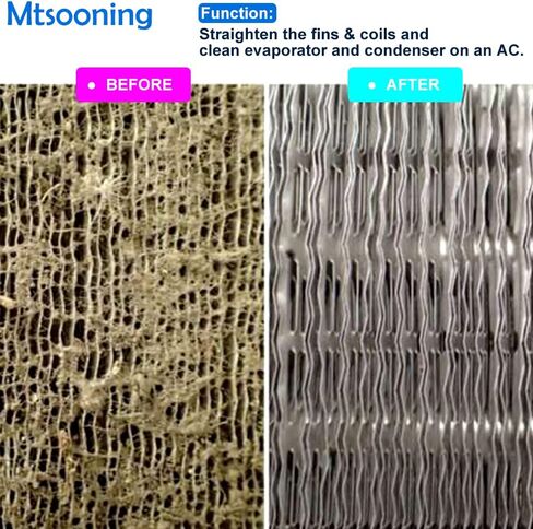 3PCS Air Conditioner Fin Comb,Radiator AC Fin Straightener,A/C Fin Cleaner Set,Refrigerator Coil Brush Accessory for Cleaning Car Automotive Home Refrigeration Radiator Evaporator in Saudi Arabia