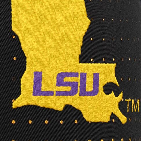 Pacific Headwear Standard LSU Perforated Trucker Cap, Multi in Saudi Arabia