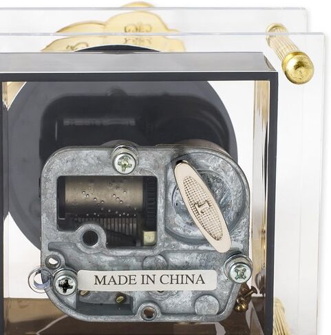 Musical Revolving Record Gramophone With Gold Accents Jewelry Box Plays Music of the Night in Saudi Arabia