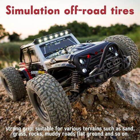 SCY16103 Pro Brushless RC Car 1/16 RC Truck with High Speed Max 70km/h 4 Channels Remote Control Truck 4WD RC Cars for Adults with 3pcs Upgraded 1500mah Battery (Red) in Saudi Arabia