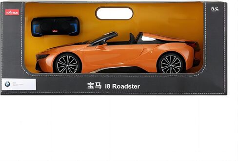 سيارة RASTAR 95500 1/12 BMW RC - سيارة BMW i8 Roadster مرخصة رسميًا بالتحكم عن بعد للعب والعرض - هدية مثالية للأطفال - برتقالي in Kuwait