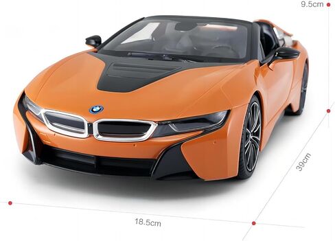 سيارة RASTAR 95500 1/12 BMW RC - سيارة BMW i8 Roadster مرخصة رسميًا بالتحكم عن بعد للعب والعرض - هدية مثالية للأطفال - برتقالي in Kuwait