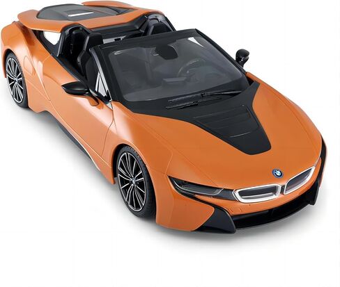 سيارة RASTAR 95500 1/12 BMW RC - سيارة BMW i8 Roadster مرخصة رسميًا بالتحكم عن بعد للعب والعرض - هدية مثالية للأطفال - برتقالي in Kuwait