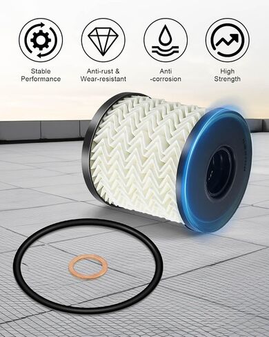 Oil Filter Kit 2 Pack Fit for Mini Cooper R56 R60 R58 R59 Countryman Clubman Paceman Coupe Replace 11427622446 in Saudi Arabia