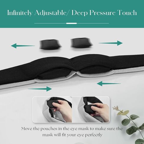 Heated Eye Masks for Dry Eyes, Warm Eye Compress for Stye, Moist Hot Compress with Four Flaxseed Bags, Microwave Activated Weighted Eye Pillow Pad in Kuwait