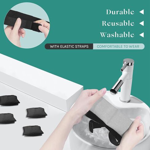 Heated Eye Masks for Dry Eyes, Warm Eye Compress for Stye, Moist Hot Compress with Four Flaxseed Bags, Microwave Activated Weighted Eye Pillow Pad in Kuwait