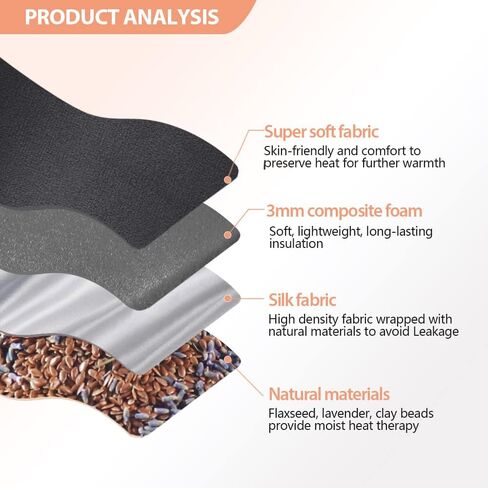 Moist Heat Eye Mask Lavender Scent Microwave Warm Compress Weighted Heated Eye Mask for Dry Eyes, Relieves Stye, Pink Eye Irritated Eyes Microwavable & Reusable in Kuwait