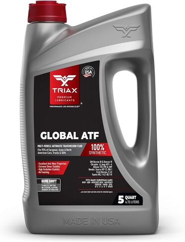 TRIAX Global ATF, Full Synthetic OEM Grade Automatic Transmission Fluid, Fits 95% of US, European, and Asian Vehicles, Compatible with TES 295, Dexron VI, Mercon V, and Many Others (1 Gallon) in Saudi Arabia