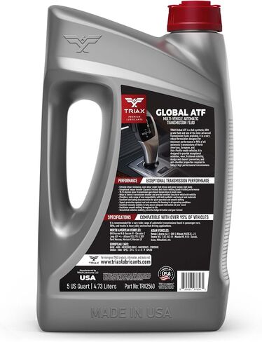 TRIAX Global ATF, Full Synthetic OEM Grade Automatic Transmission Fluid, Fits 95% of US, European, and Asian Vehicles, Compatible with TES 295, Dexron VI, Mercon V, and Many Others (1 Gallon) in Saudi Arabia