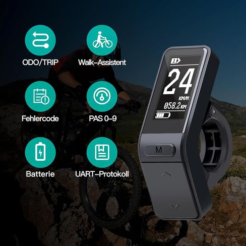 Ebike شاشة الكريستال السائل ل BAFANG BBS01B BBS02B BBS HD منتصف محرك لوحة التحكم في المحرك لتعديل البيانات in Kuwait