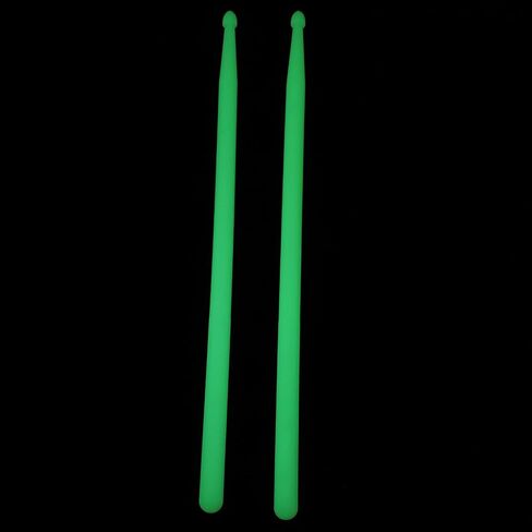 generic 2pcs Nylon Drum Sticks 5A Drumsticks Luminous Glow in the Dark Drumsticks for Kids Adults Musical Instrument Percussion Accessories Fluorescent Green in Saudi Arabia
