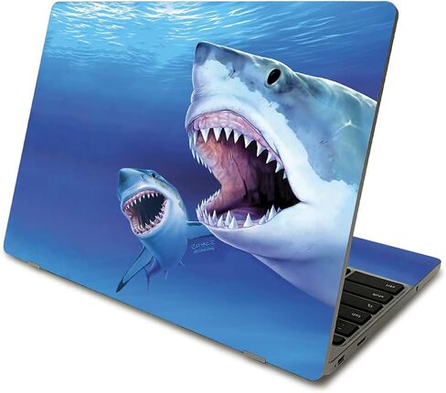 MightySkins Skin Compatible with Samsung Chromebook 4 (2021) 11.6" - Aztec Fox | Protective, Durable, and Unique Vinyl Decal wrap Cover | Easy to Apply, Remove, and Change Styles | Made in The USA in Kuwait