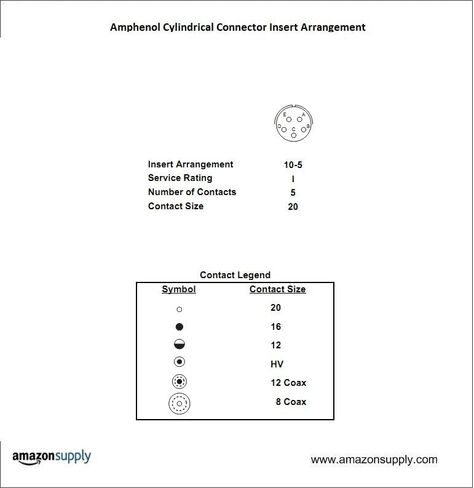 Amphenol Industrial PT07A-10-5S مقبس موصل دائري، واجب عام، غير بيئي، اقتران حربة، إنهاء اللحام، وعاء صامولة المربى، ترتيب إدخال 10-5، 10 حجم الصدفة، 5 جهات اتصال in Kuwait