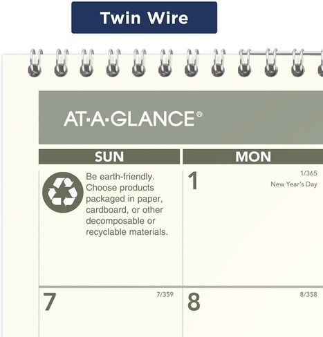 AT-A-GLANCE 2024 Wall Calendar, 15" x 12", Medium, Monthly, Recycled (PMG772824) in Saudi Arabia