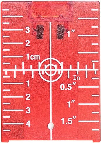 بطاقة لوحة الهدف بالليزر الأرضية المغناطيسية Huepar TP01R مع حامل لتطبيقات الشعاع الأحمر مما يعزز رؤية خطوط أو نقاط الليزر الخضراء 1.3 مرة in Kuwait