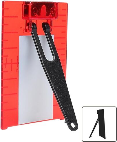 بطاقة لوحة الهدف بالليزر الأرضية المغناطيسية Huepar TP01R مع حامل لتطبيقات الشعاع الأحمر مما يعزز رؤية خطوط أو نقاط الليزر الخضراء 1.3 مرة in Kuwait