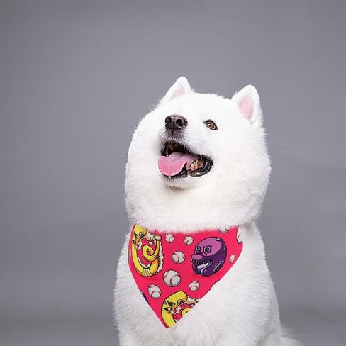Sports Dog Bandanas for Large Dogs Breed 33 Inch Size Baseball Oversize Dog Bandanas Lg Baseball Dog Bandanas for Girls Boys Grooming Accessories L 7PCS in Saudi Arabia