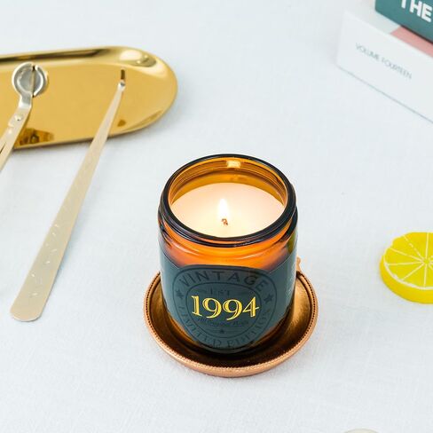 هدايا عيد الميلاد الثلاثين من كالكولس لشموع العلاج العطري الخاصة بها 2024 - "إصدار محدود 1994" هدايا الحفلات، شمعة برطمان الصويا للنساء، 9 أونصة، حرق 50 ساعة قابلة لإعادة الاستخدام in Kuwait