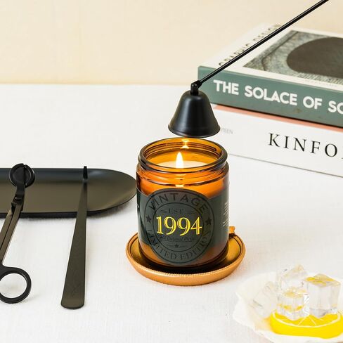 هدايا عيد الميلاد الثلاثين من كالكولس لشموع العلاج العطري الخاصة بها 2024 - "إصدار محدود 1994" هدايا الحفلات، شمعة برطمان الصويا للنساء، 9 أونصة، حرق 50 ساعة قابلة لإعادة الاستخدام in Kuwait