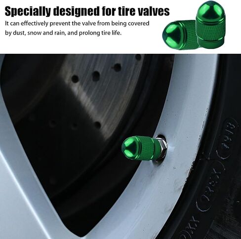 BELOMI 12 Pcs Auto Valve Stem Caps, Aluminum Alloy Colorful Tire Valve Covers, DustProof Metal Air Valve Lids for Car, Truck, Motorcycle, Bike, Universal Vehicle Accessories (Black) in Saudi Arabia