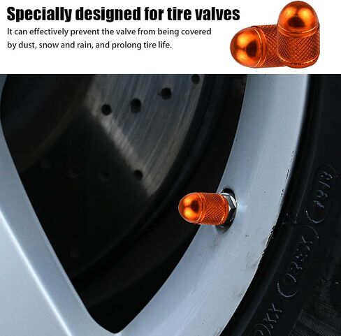 BELOMI 12 Pcs Auto Valve Stem Caps, Aluminum Alloy Colorful Tire Valve Covers, DustProof Metal Air Valve Lids for Car, Truck, Motorcycle, Bike, Universal Vehicle Accessories (Black) in Saudi Arabia