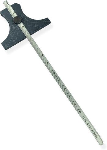 PRAZTECH® مقياس العمق من الفولاذ المقاوم للصدأ من 0 إلى 150 مم (0 إلى 6 بوصات) - قياس متري وإمبراطوري in Kuwait