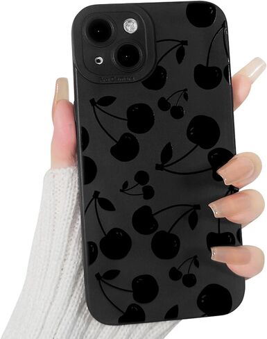 Compatible for iPhone 13 Case Cute Cool Butterfly Black Design for Girls Women Soft TPU Shockproof Protective Girly for iPhone 13-Butterfly in Saudi Arabia