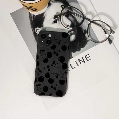Compatible for iPhone 13 Case Cute Cool Butterfly Black Design for Girls Women Soft TPU Shockproof Protective Girly for iPhone 13-Butterfly in Saudi Arabia