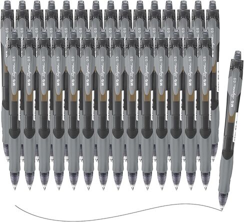 M&G 30 Pcs Gel Pens, 0.5mm Black Ink Gel Pen Fine Point Pens, Retractable Gel Ink Rollerball Pens, Quick Dry Gel Ink Pens with Large Capacity Ink Smooth Writing for Office School Women Men (Modern) in Kuwait