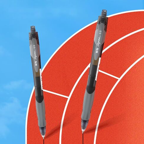 M&G 30 Pcs Gel Pens, 0.5mm Black Ink Gel Pen Fine Point Pens, Retractable Gel Ink Rollerball Pens, Quick Dry Gel Ink Pens with Large Capacity Ink Smooth Writing for Office School Women Men (Modern) in Kuwait