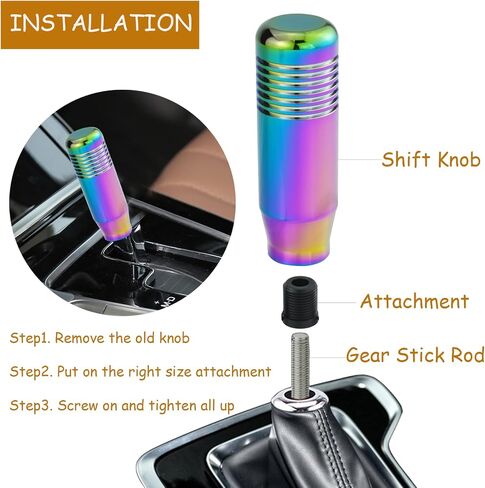 Shift Knob Long Aluminum Shifter Gear Lever Handle for Most Manual Automatic Vehicles (Blue) in Kuwait